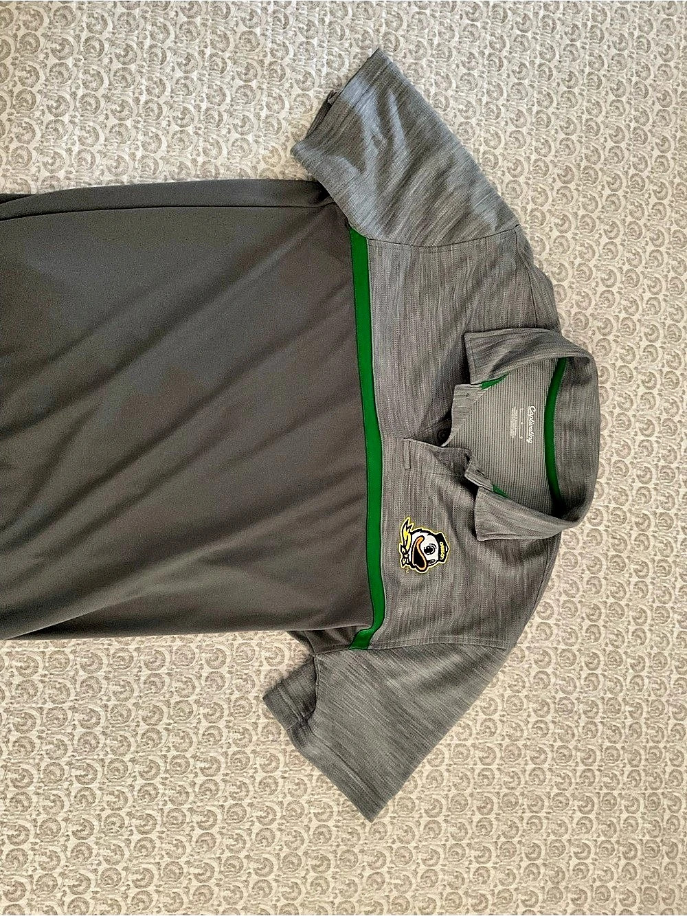 Oregon Gray & Green Polo Like New